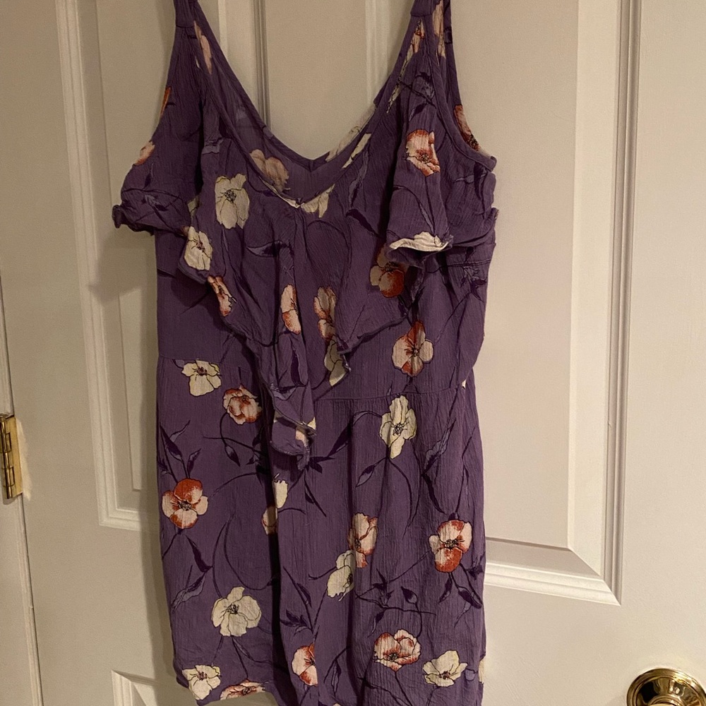 Band of Gypsies Romper size M Purple florals.